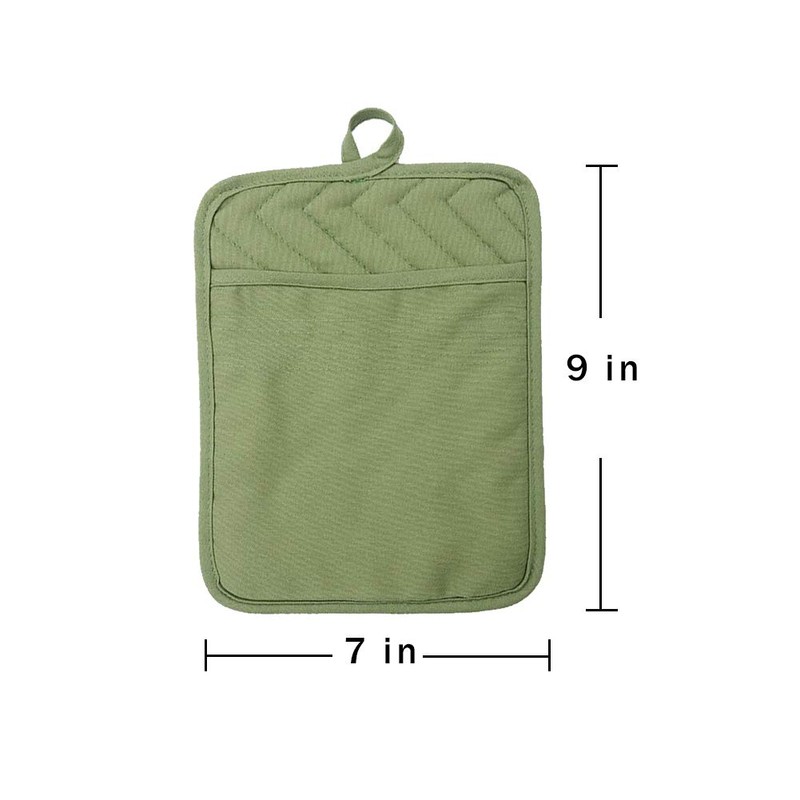 Anyi Pot Holders for Kitchen Heat Resistant, Cotton Hot Pads