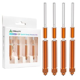 Creality K2 Plus/Hi Nozzle Kit (4Pcs) | Unicorn Quick-Swap High-Flow Nozzles 0.4/0.6/0.8mm | Steel-Tip Copper Nozzles & Titanium Alloy Heatsink | Compatible with K2 Plus/Creality Hi 3D Printer