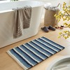 Olivia Rocco Padstow Stripe Bathmat Comfort To Your Bathroom Super