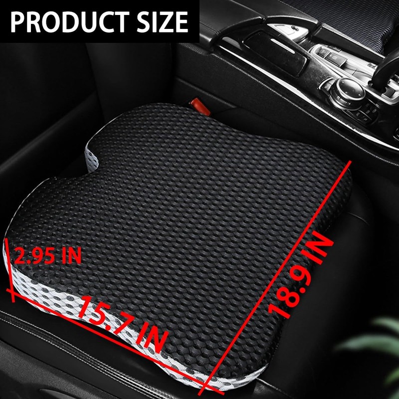 Osilly Car Seat Cushion, Auto Gel Infused Memory Foam Cushion