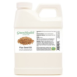Flaxseed Oil 100% Pure, Cold Pressed, 32 fl oz - GreenHealth