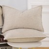 Madizz Set of 2 Chenille Velvet Cushion Covers with Edge,