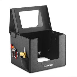 Genmitsu KABA Fold CNC Enclosure for CNC Router Machine- Noise Reduction, Dustproof, Foldable, with Side Toolbar, Compatible with Genmitsu 3020-PRO MAX (V2),3018 Series CNC Machines, 520 x 475 x 405mm