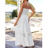 ZESICA ZESICA Women's 2024 Summer Bohemian Strapless Off Shoulder Lace
