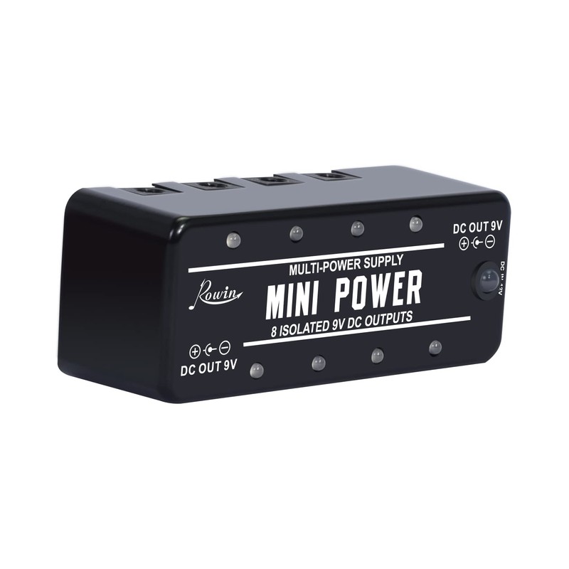 Rowin Guitar Effect Power Supply 8 Independent 9V DC Output