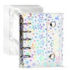 Shimashi Life Sticker Book, M5, Star Pattern, Binder, 5 Holes,