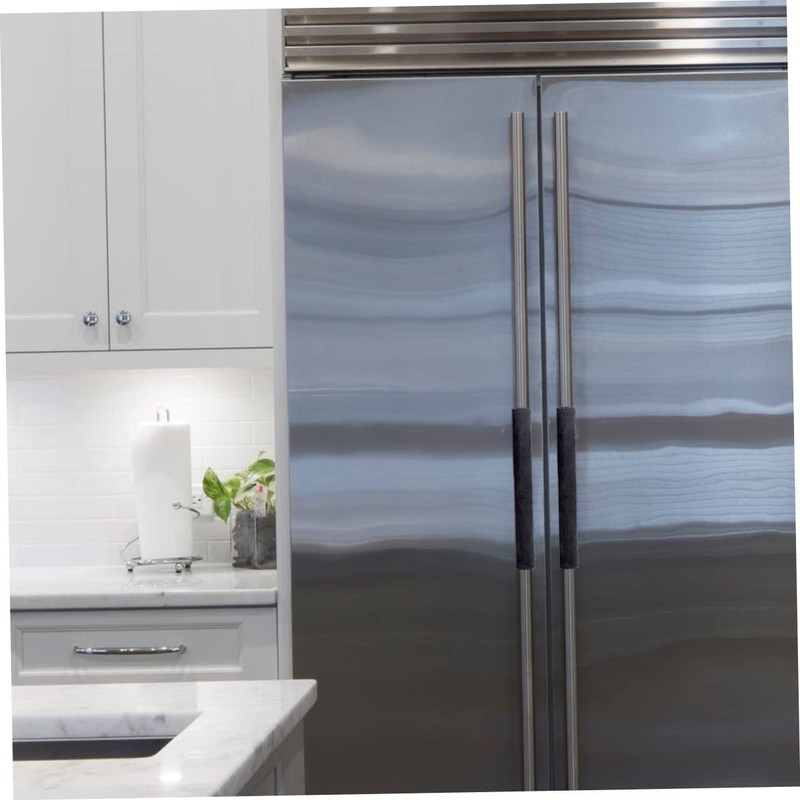 TEHAUX 2Pcs Nonslip Refrigerator Door Handle Covers Soft Washable Protective