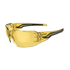 Bolle Silex Amber Safety Glasses Personal Protective Equipment PPE Safety Workwear Glasses Eye Protection Safety Bolle eyewear – 1 pair – Amber Yellow