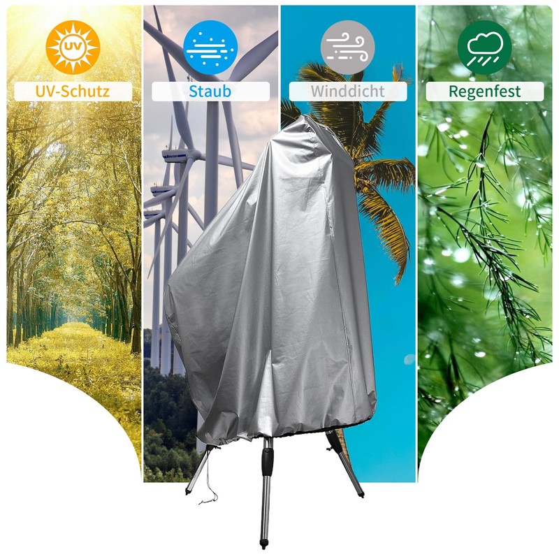 ZOALXZNT Telescopic Cover, Waterproof, Telescopic Protective Case with Drawstring, Telescopic