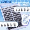 zanlufly Lash Extension Kit Fox Eye Lash Clusters Manga Cat