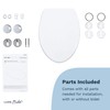 LUXE TS1008R Round Comfort Fit Toilet Seat with Slow Close,