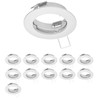 ledscom.de 12 Ceiling recessed Frames Fere, Round, matt White