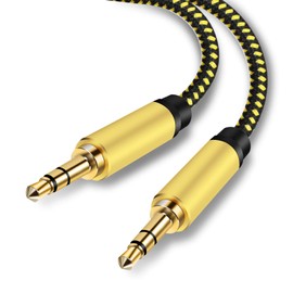 Pkdjfls Aux Cable 3.5 mm Audio Cable Jack Cable for Headphones, Home/Car Stereos, Smartphones, MP3 Players and More - Nylon (3 M/10 Feet)