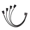 4 Pin Molex to 4 x 3-Pin / 4-Pin PWM
