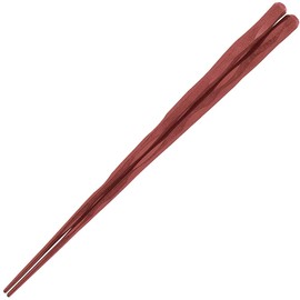 SPS resin coating Chopsticks Hex 一刀彫 24.0 cm Brown [Product Code] 442380