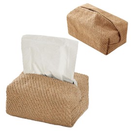 EIHI Tissue Box Storage Box for Car Tissues Cosmetic Tissues Box Tissue Box Dispenser Cosmetic Tissues Box Organiser Boho Decoration
