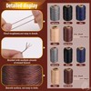 KAQRHFT Sewing Thread, Leather Upholstery 437 Yards 630D/0.55mm Round Waxed