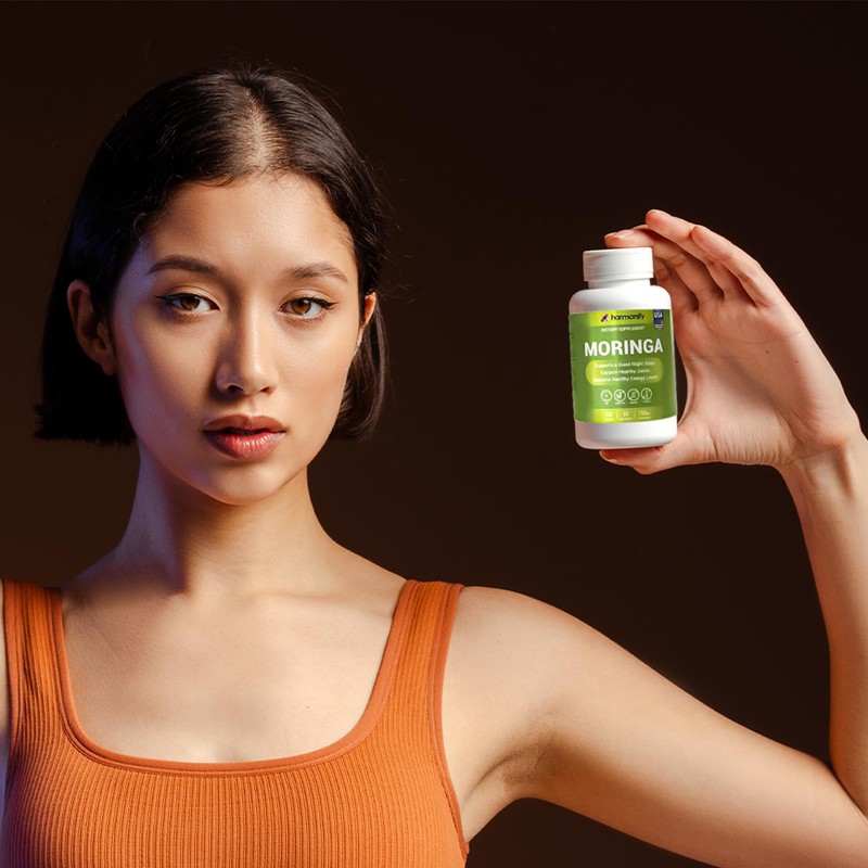 HARMONIFY Moringa Capsules - Pure Moringa Powder Supports, Joint Comfort