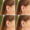 Adramata 4 Pairs Stainless Steel Magnetic Stud Earrings for Men