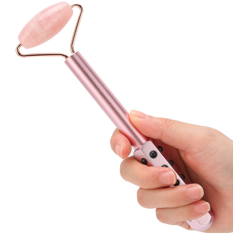 Facial Roller Relieve Wrinkles Germanium Stones Natural Jade Face Massage