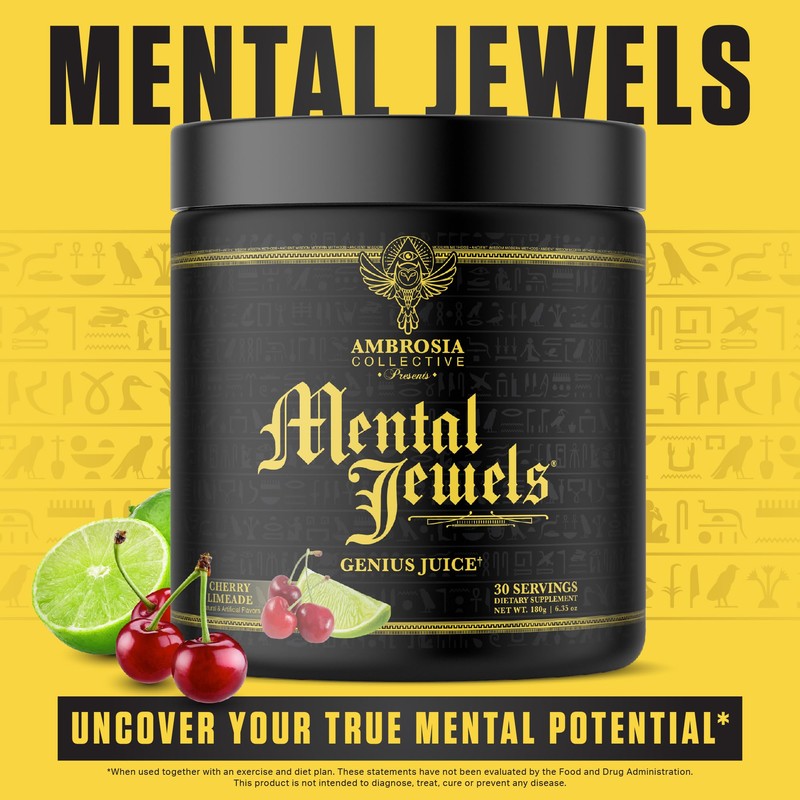 Ambrosia Mental Jewels Powder - Cognitive Enhancer | Increase Memory,