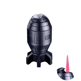 REDBMX Butane Torch Lighter,Jet Flame Lighter,Refillable Butane Lighter Windproof Lighter,Funny Design,Desktop Portable Lighter,Gift for Men (Gas not Included) (Black)