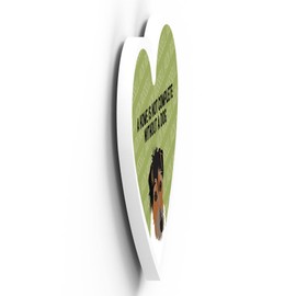 Global Designs Jack Russell Home Without A Dog Katie Pearson Artworks Heart Shaped Wooden Magnet