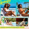 Sliner 2 Pcs Foldable Poolside Chairs for Adults, Portable Beach