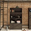 Ameriwood Home The Loft 2 Door Storage Tower, Black Oak