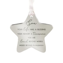 Family Remembrance Christmas Tree Star Bauble Decoration Memorial to Mum Dad Grandma Grandad Brother Sister Auntie Uncle Friend (Mum)