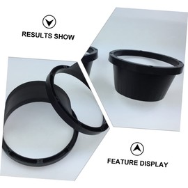 Gatuida 2pcs Car Speaker Cover Waterproof Pad 6.5 Inch Abs Car Audio Replacement Pad for Car Speaker