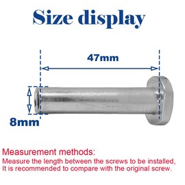 OTFAITP M8 40-76mm Male Female Allen Screw & Bolt Assortment Sets Kids Scooter Parts for 2-3-4-Wheel Kick Scooters Repair Front Rear Wheel Axles Tools (47 * 8mm)