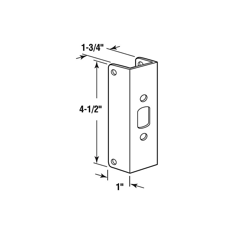 Prime-Line U 9567 1-3/4 In. Thick Bright Brass Door Edge