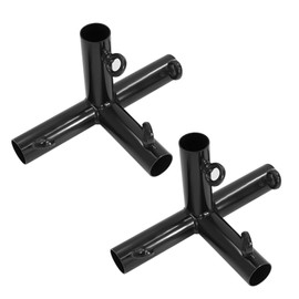 Aoneky 4pcs 4 Way Corner Canopy Fitting - Fits 1" EMT - Cage Frame Corner Kit for Golf Basebal Batting Cage