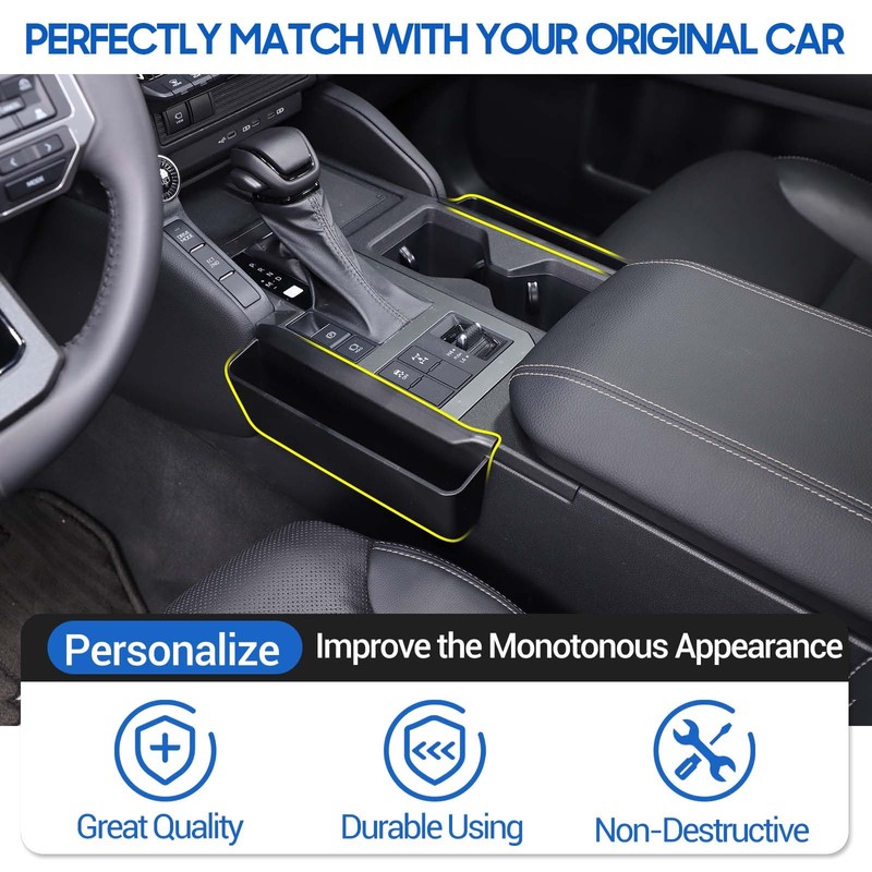 Gear Shift Organizer Tray Fit for Toyota Land Cruiser 250