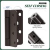 3 Pieces Self Closing Door Hinge 4 inch Oil Rubbed