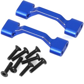 Cross Brace Lower Metal 6062 Aluminum for Losi 1/18 Mini LMT 4X4 Brushed Monster Truck，Replacement for LOS211047 Upgrade Parts Cross Brace Set for Losi - LOS01026 1/18 Mini LMT Monster (Blue Anodized)