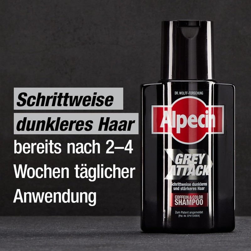 Alpecin Grey Attack Caffeine & Colour Shampoo – 2 x