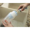 Nuby Easy Clean Dispensing Soft and Durable Bristle Bottle Brush