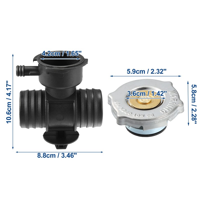 QUARKZMAN Radiator Coolant Filler Neck with Fill Cap for Dodg