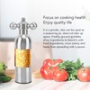 Pepper Mill Professional Refillable Ceramic Rotor Coarseness Adjustable Manual Pepper