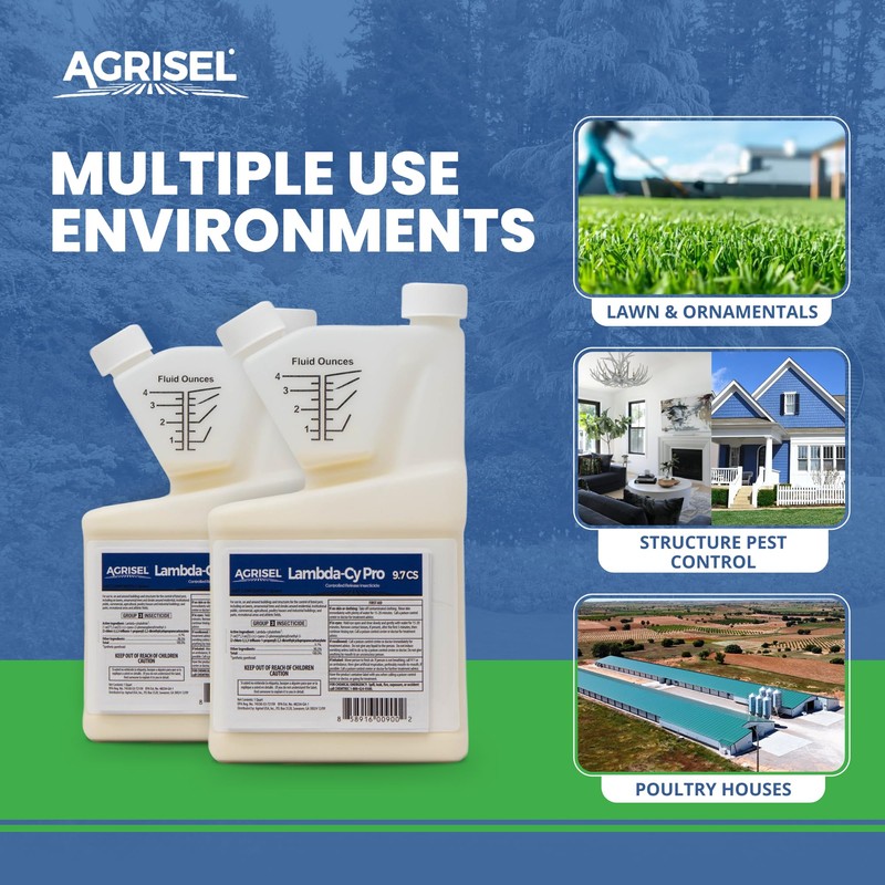 Agrisel Lambda-Cy Pro 9.7 CS Insect/Pest Control Safe for Poultry