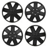 SCITOO 4pcs Set of 16-Inch Black Hubcaps can be Easily