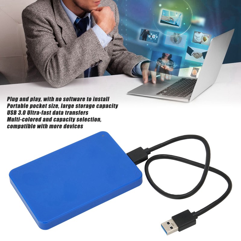 External Hard Drive HDD USB 3.0 Plug and Play Mobile