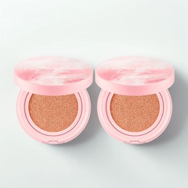 Lilybyred Cotton Blur Cushion Foundation 15g, No. 19 Pure Cotton, 2 pcs. / 릴리바이레드 코튼 블러 쿠션 파운데이션 15g, 19호 퓨어코튼, 2개