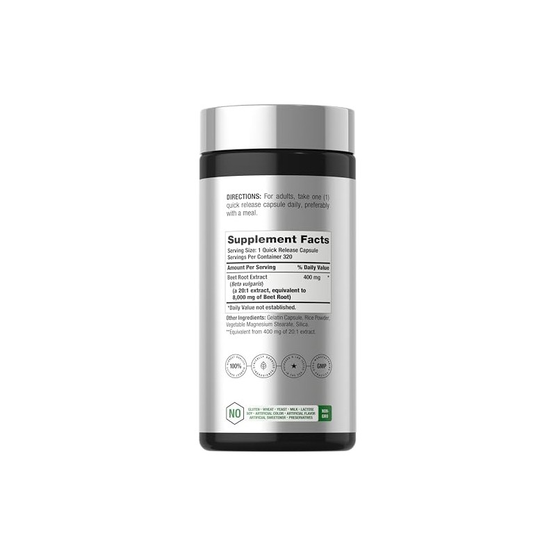 Horbäach Raíz de Remolacha 8000 mg 320 cápsulas - Antioxidantes