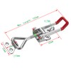 Toggle Clamp,2 pcs Adjustable Toggle Catch Toggle Latch Metal Clamps