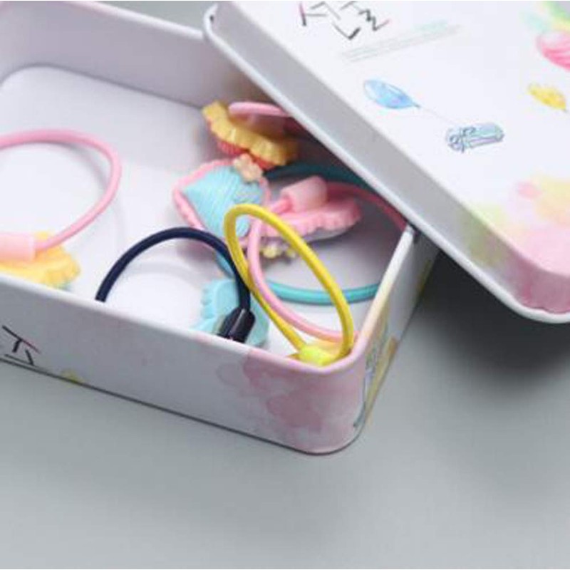 STK Mini Tin Can Storage Case with Lid for Small