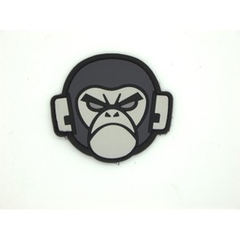 PVC / Classic Angry Monkey Head logo / Black Color