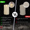 2" X 4" Battery Operated Flameless Candles with Timer, Waterproof